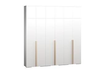 Шкаф распашной Эдинбург - 6 с антресолью Белый