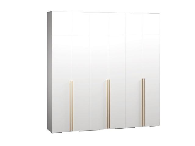 Шкаф распашной Эдинбург - 6 с антресолью Белый