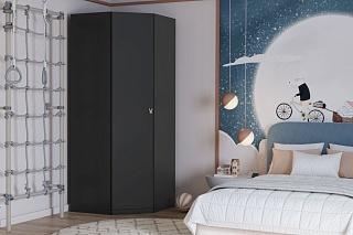 Шкаф угловой Банни МДФ Черный Агат