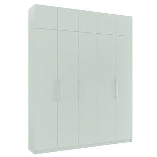 Шкаф распашной Калифорния - 5 с антресолью Пастельный Зеленый