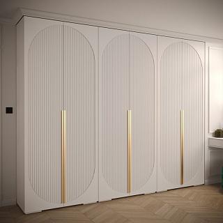 Шкаф распашной Брей - 3 Белый