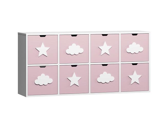 Стеллаж Kids - 2 Розовый Лайт