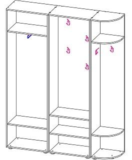 Прихожая Мебелинк 400-01