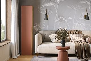 Шкаф распашной Микос - 1 МДФ Шарли Терракота