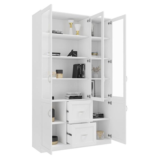 Книжный шкаф Библиограф - 3 №4 Белый