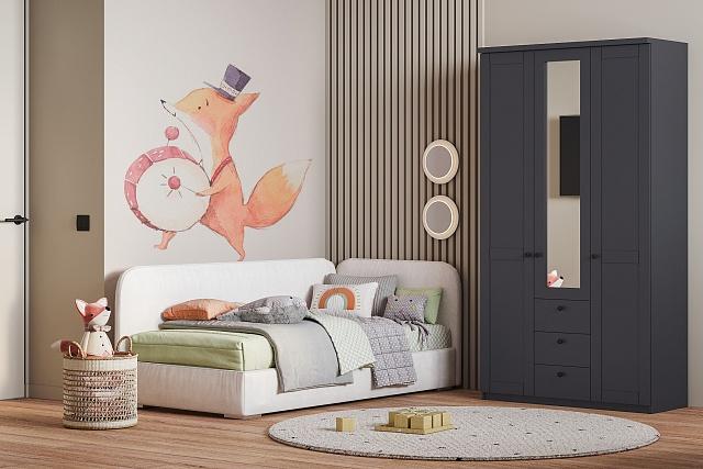 Шкаф распашной София РАХ - 15 МДФ Графит