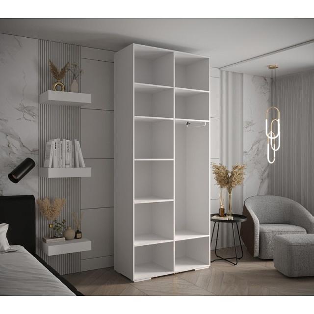 Шкаф распашной Мори - 3 Белый