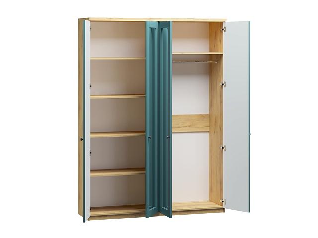 Шкаф распашной София РАХ - 5 МДФ Аквамарин