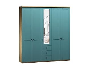 Шкаф распашной София РАХ - 17 МДФ Аквамарин