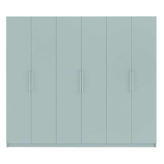 Шкаф распашной Калифорния - 6 Сумеречный Голубой