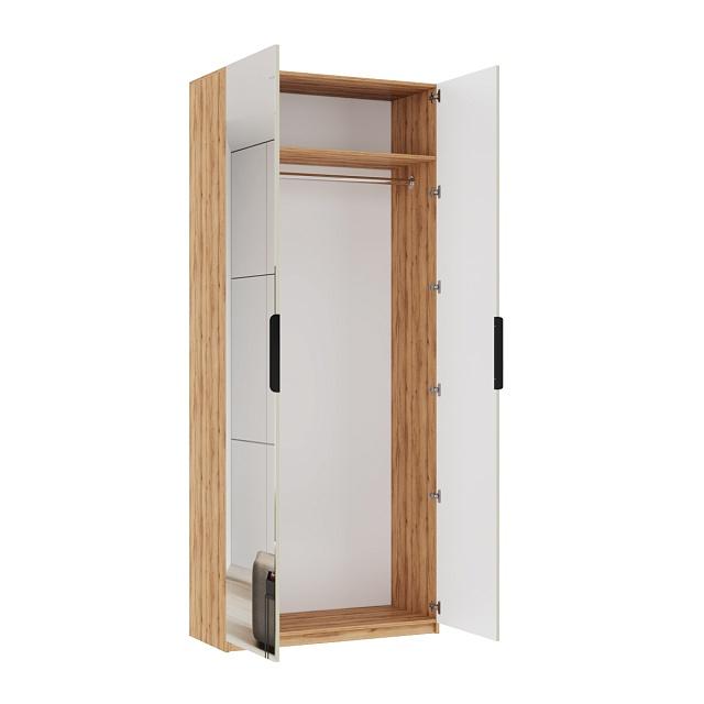 Шкаф распашной Астрис - 2 с зеркалом Сантьяго