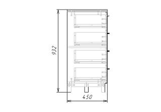 Комод Техас - 4 МДФ