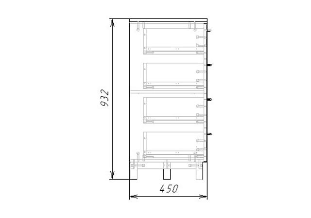 Комод Техас - 4 МДФ