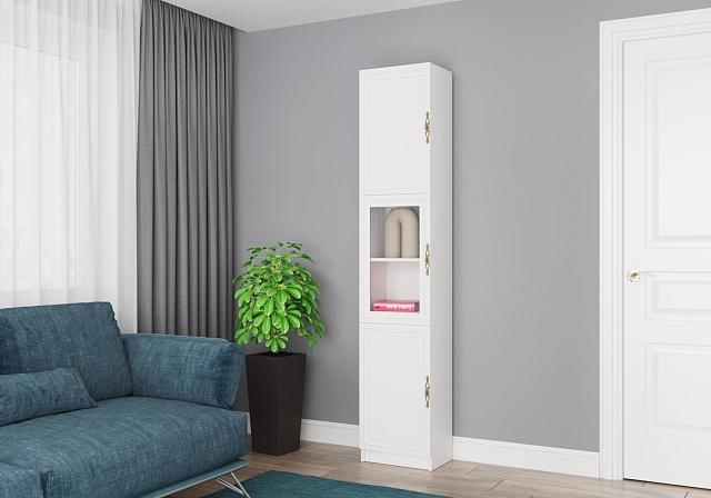 Книжный шкаф Карлос - 17 Белый