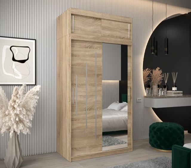 Шкаф-купе Валмиера NEW - 3А Дуб Сонома