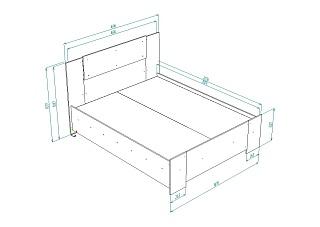 Кровать Муна 1600