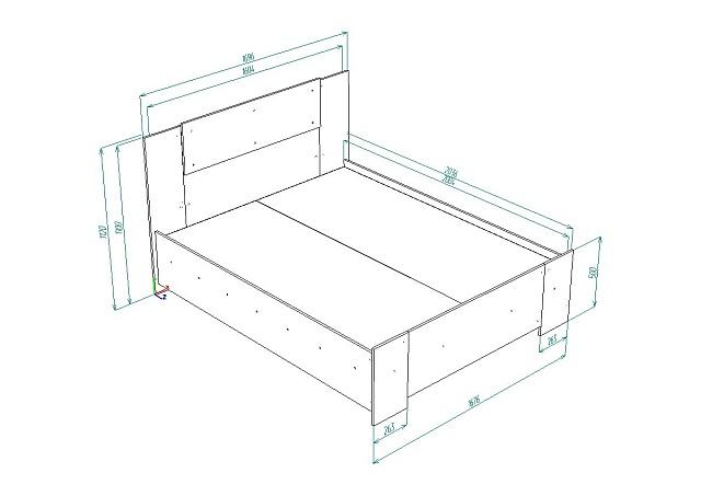 Кровать Муна 1600