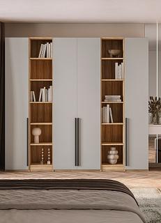 Шкаф распашной Хейсон - 13 Блэквуд Ячменный / Кашемир