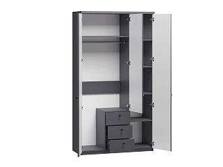 Шкаф распашной София РАХ - 15 МДФ Графит