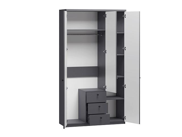 Шкаф распашной София РАХ - 15 МДФ Графит