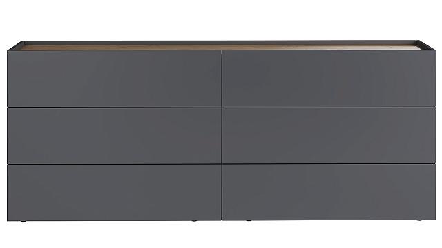 Комод Сия - 6 Графит