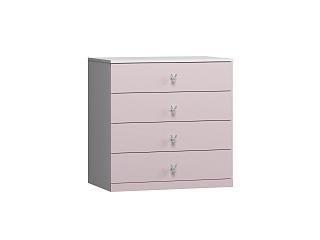 Комод Банни - 4 МДФ Розовый Лайт