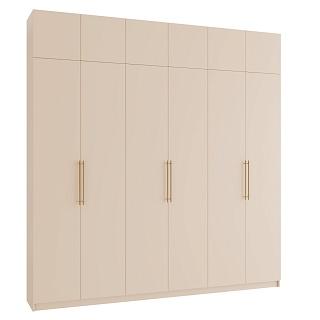 Шкаф распашной Калифорния - 6 с антресолью Сатин