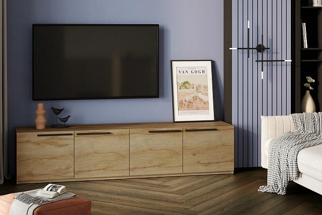 Тумба под ТВ Лорена Пакс - 1 Дуб Золотистый