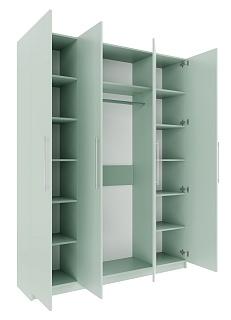 Шкаф распашной Калифорния - 4 Пастельный Зеленый