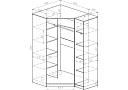 Шкаф-купе угловой Ромео - 2 Белый
