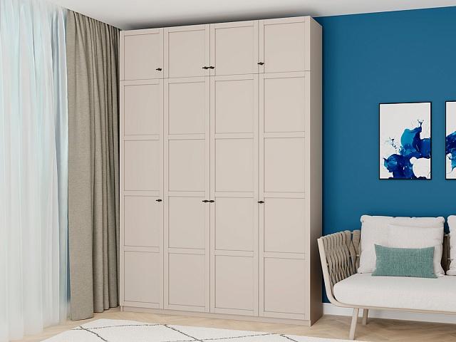 Шкаф распашной Скаген - 4 с антресолью Сантьяго