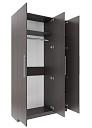 Шкаф распашной Калифорния - 3 Графит