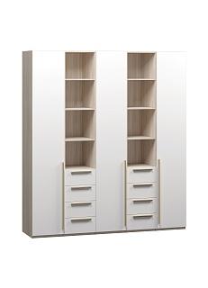 Шкаф распашной Хейсон - 15 Дуб Сонома / Белый