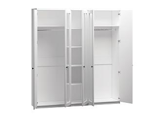 Шкаф распашной София РАХ - 9 МДФ Белый