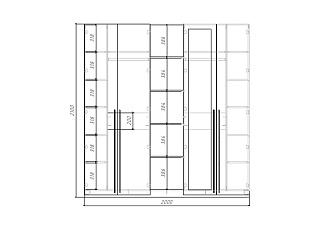 Шкаф распашной Лорена Пакс - 2.2 Кашемир