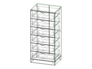Комод Генри - 19 МДФ Белый
