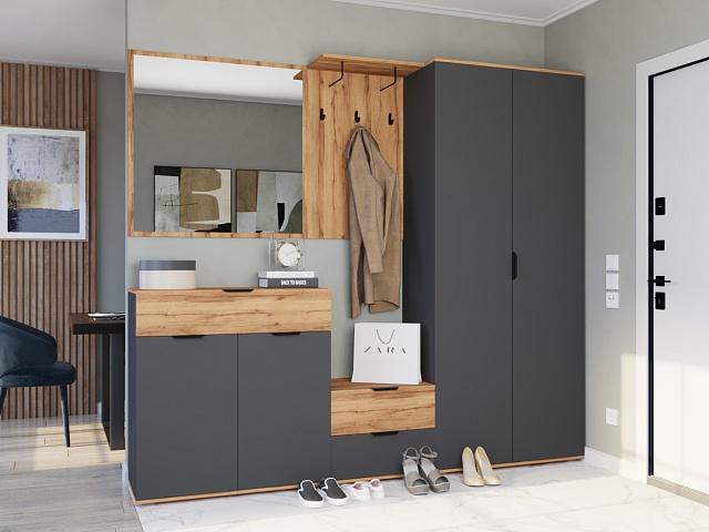 Прихожая Санти - 1 Графит