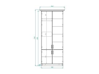 Шкаф распашной Орфей - 1 МДФ