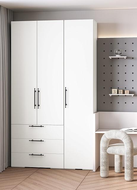 Шкаф распашной Мори-Хелена - 6 Белый