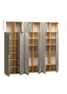 Шкаф распашной Брей - 3.1 с антресолью Дуб Золотистый / Кашемир