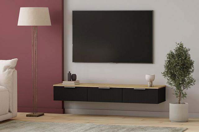 Тумба под ТВ Салерно 3 Черный