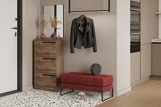 Тумба для обуви Лорена Пакс - 3 Дуб Табачный