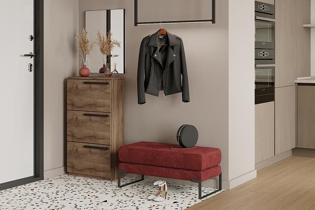 Тумба для обуви Лорена Пакс - 3 Дуб Табачный