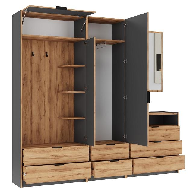 Прихожая Санти - 4 Графит