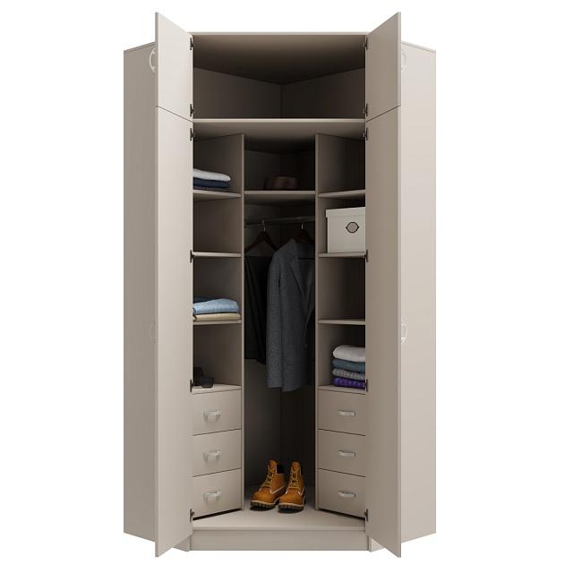 Шкаф угловой Алиса - 13 Кашемир