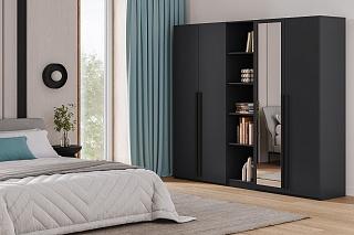 Шкаф распашной Лорена Пакс - 2.2 Черный