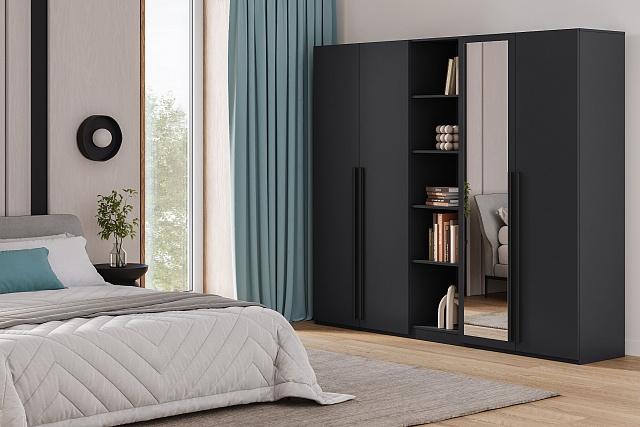 Шкаф распашной Лорена Пакс - 2.2 Черный