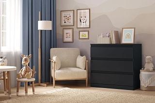Комод Мальм - 17 Черный