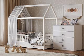 Комод Банни - 4 МДФ Белый