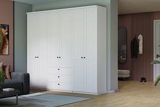 Шкаф распашной София РАХ - 12 МДФ Белый